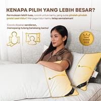 Gambar DDPillow Set 1 Bantal Jumbo + Guling Hotel Bulu Angsa Asli, Type King Grand (Hard) / Bantal Tinggi - Bantal dari ddpillow Kota Administrasi Jakarta Barat 5 Tokopedia