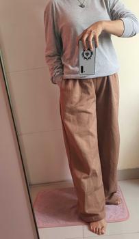 Product Review of Celana Panjang Daily Sweatpants Basic Kulot Highwaist Korean Style Training Loose Pants Casual Lembut Nyaman Tebal Kantong Karet Serut Soft Wanita Formal Simple from C**n 0