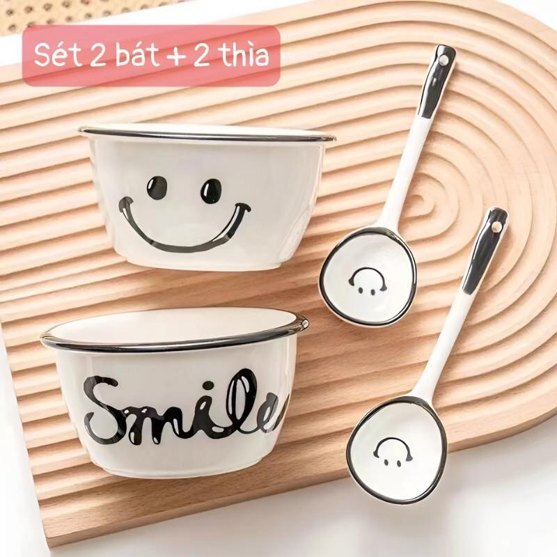 ( TẶNG KÈM 2 THÌA ) BỘ 2 BÁT SỨ KÈM THÌA HÌNH LỢN DỄ THƯƠNG 5