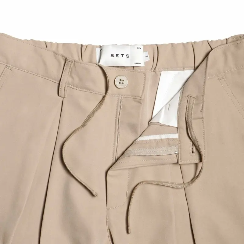 SETS - Khaki Pleated Trousers 1