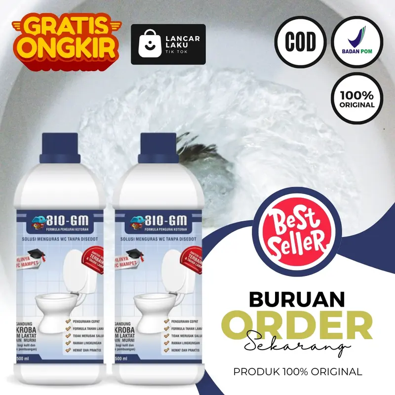 Bio Gm Plus - Cairan Wc Mampet Penuh Tersumbat Bau Dan Buntu Tanpa Sedot Pembersih Kloset Duduk Jongkok Berkerak Cairan Penguras Mengatasi Septic Tank Mampet 3