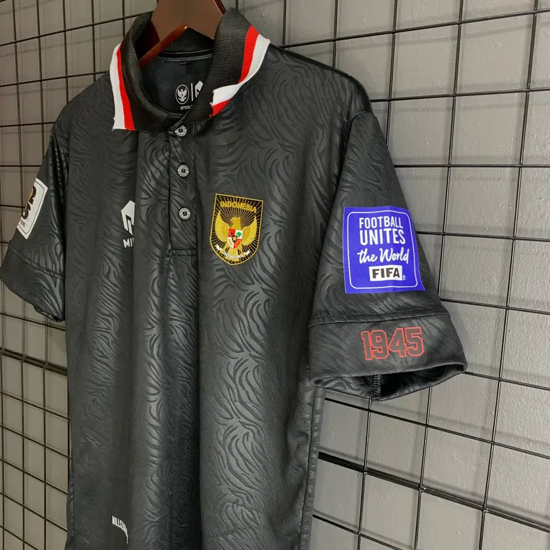 Jersey Timnas 2023-2025 FULLPATCH Bahan Embos Monokrom Pria dan Wanita - Tersedia Bigsize Oversize Terlaris 6
