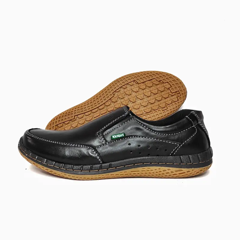 Sepatu Santai Casual Kasual Pria Bahan Kulit Asli Elegan Keren Murah 6