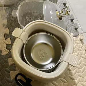 Han River Panci Listrik 6-in-1 Egg Cooker 300W Low Watt Multifungsi Steamer Tray Kukus & Cup Kukus