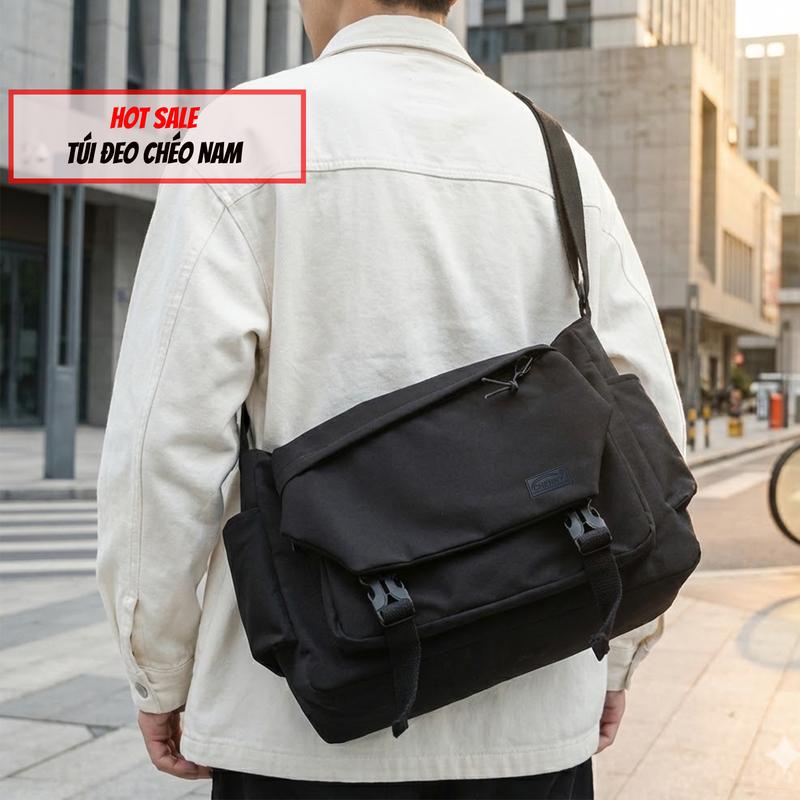  Cặp đi học cao cấp CN051 cặp đeo chéo cao cấp nhiều ngăn tiện ích Đeo Vai Nam Bag 