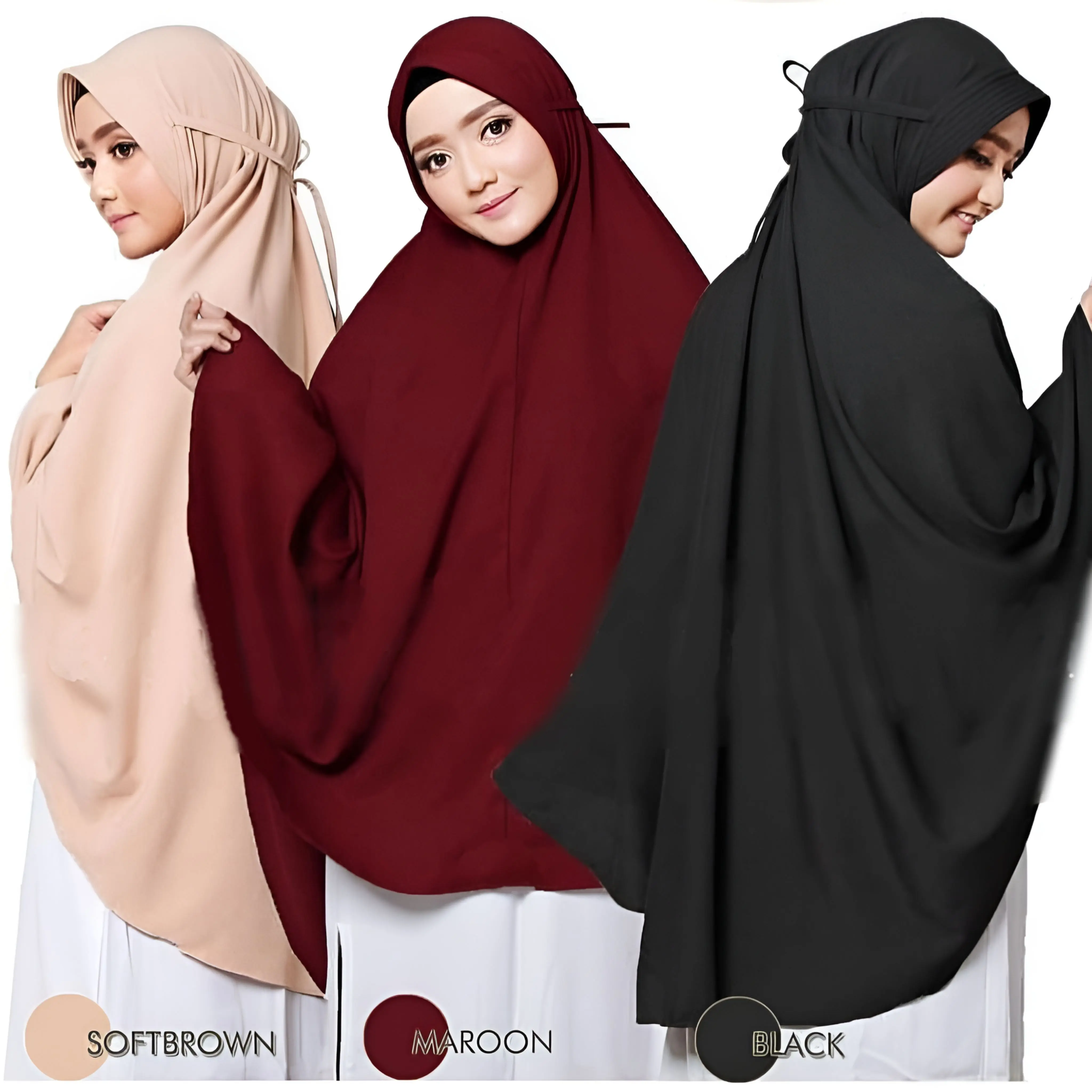 Hijab Jumbo Ped Tali Antem Wolfis Busa Instan