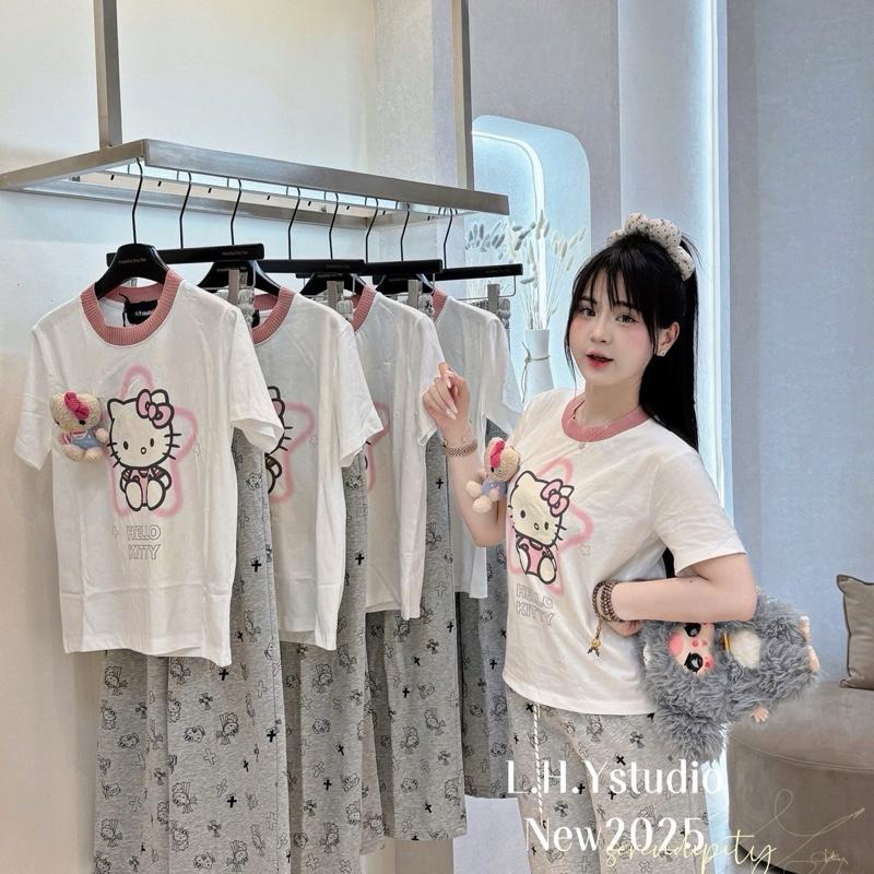 Sét bộ mèo chất cotton Hàn mịn chuẩn LHY ( Hàng Có Sẵn) 3