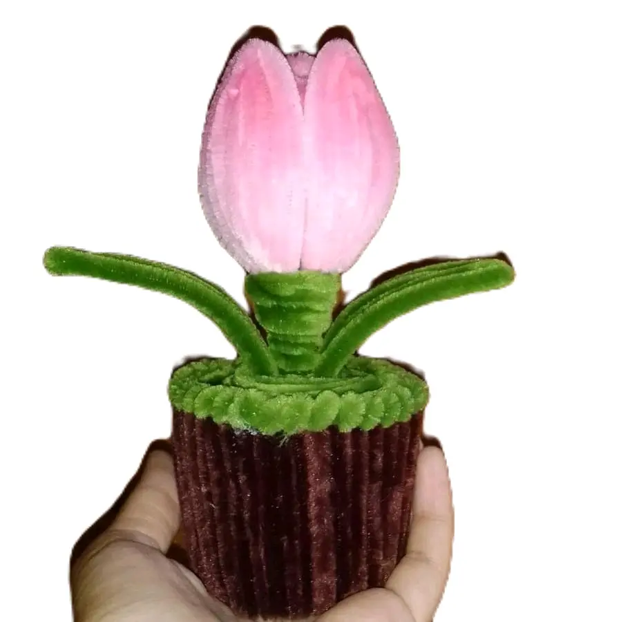 Bunga Pot kawat Bulu karakter lucu lucu