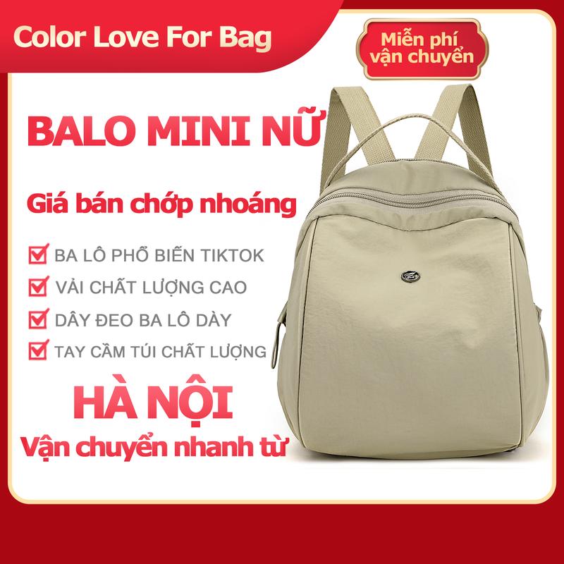 balo mini nữ 2025 ba lô vải nylon thiết kế dễ thương và đơn giản nhẹ và dễ cất giữ có thể phù hợp với bất kỳ phong cách quần áo nào,balo nữ