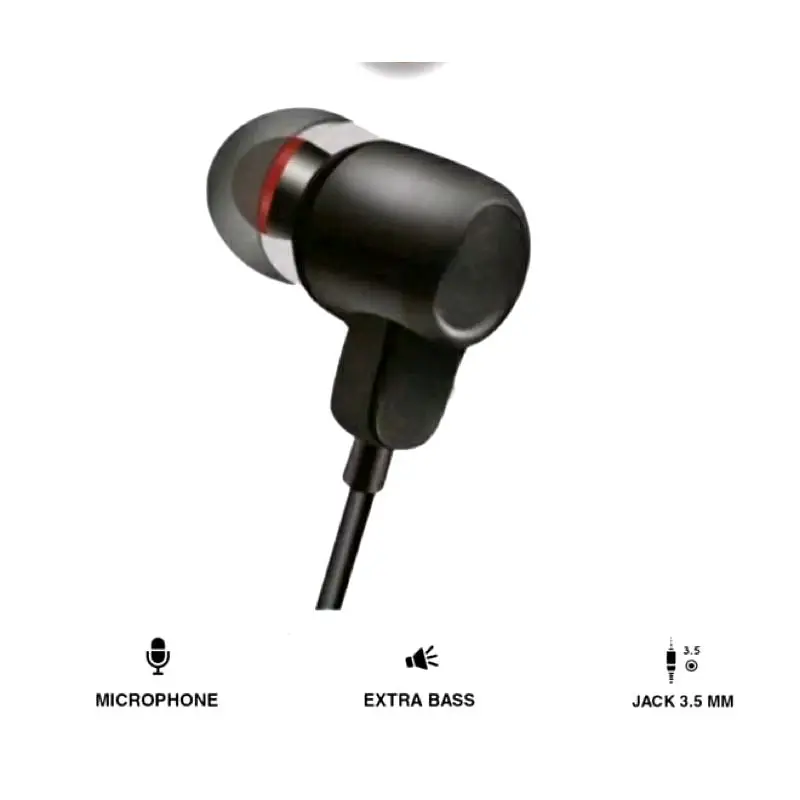 Headset Handsfree PM-02 Stereo Earphones In Ear Stereo Headphone Xtra Bass 2