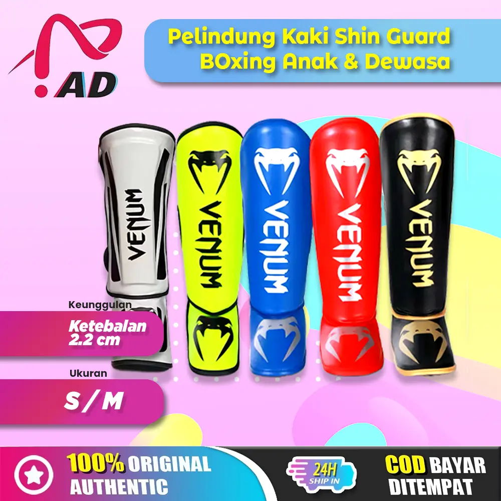 Pelindung Kaki Shin Guard Boxing MMA Muay Thai Dewasa & Anak – Protector Kickboxing Bela Diri Tebal Anti Benturan