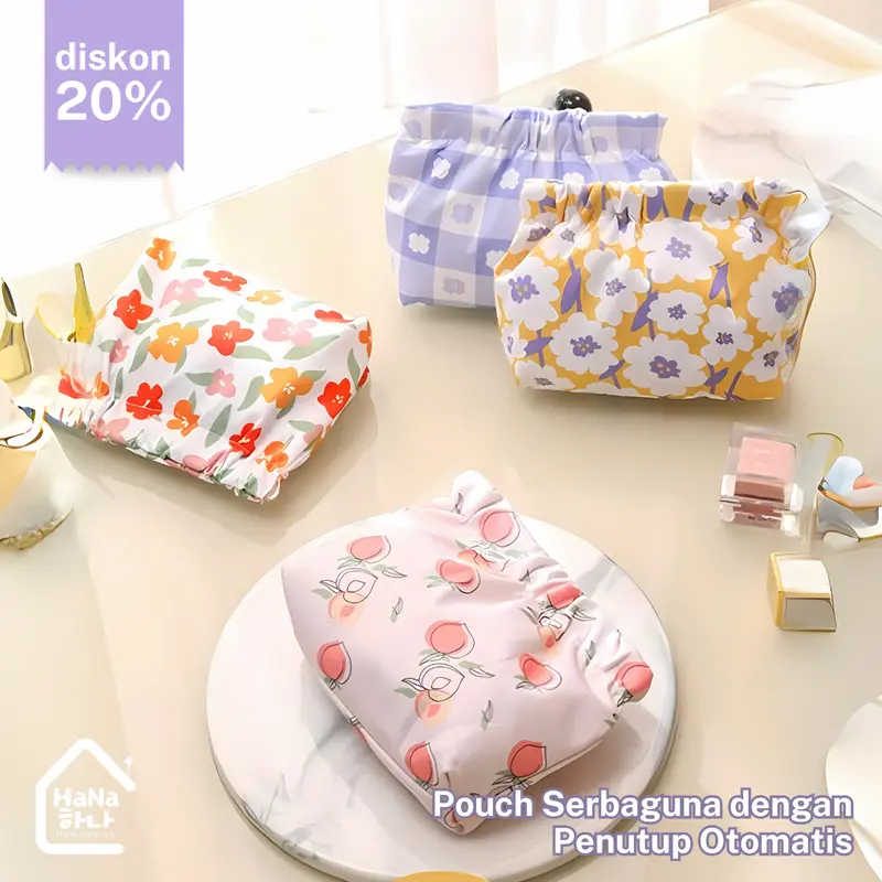 Tas Penyimpanan Kosmetik Pouch Lipstick Makeup - Tas Mini Pembalut Wanita Kabel Data/ Earphone/ USB 0