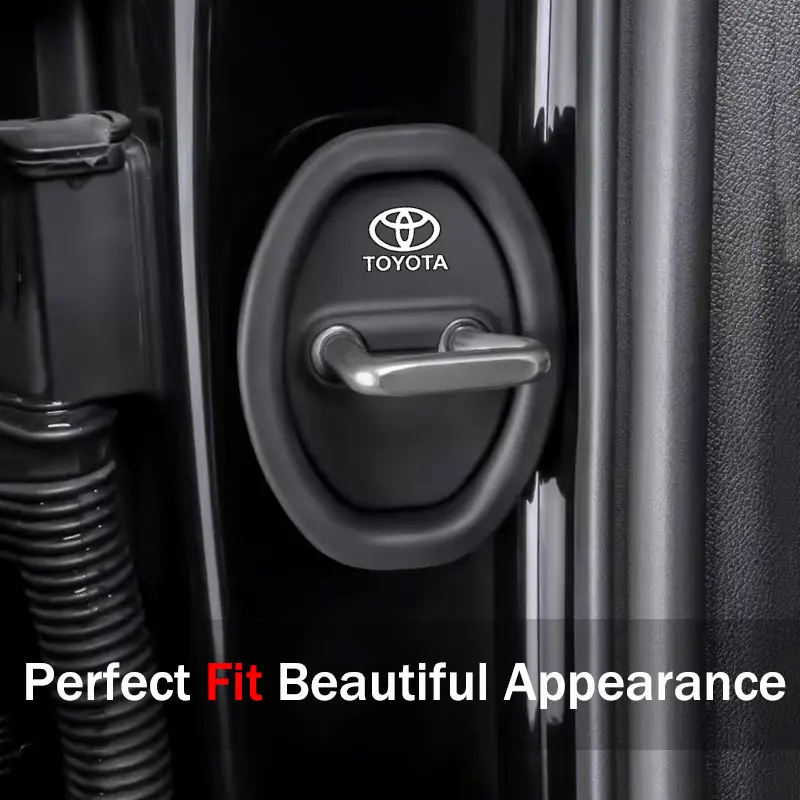 Vỏ bảo vệ cao su giảm xóc Khóa cửa ô tô, Thích hợp cho Toyota Camry, Wigo, Rush, Avalon, CH-R, Vương miện, Hilux, Innova, Avanza Móc Khoá Silicon