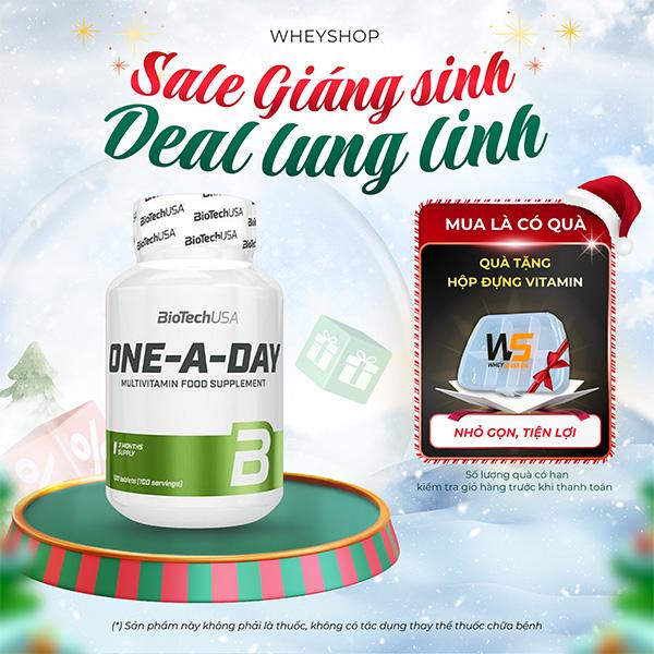   TẶNG HỘP Viên uống bổ sung Vitamin tổng hợp Biotech ONE A DAY   100 Viên   - WHEYSHOP HCM 