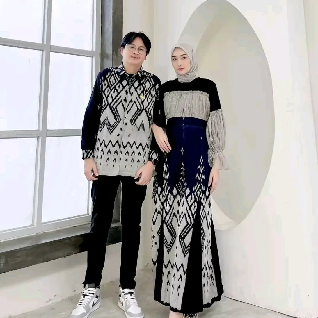 BAJU LEBARAN COUPEL TENUN RAHAYU DRESS TENUN KEMEJA TENUN BAJU KONDANGAN Couple Pasangan Keluarga