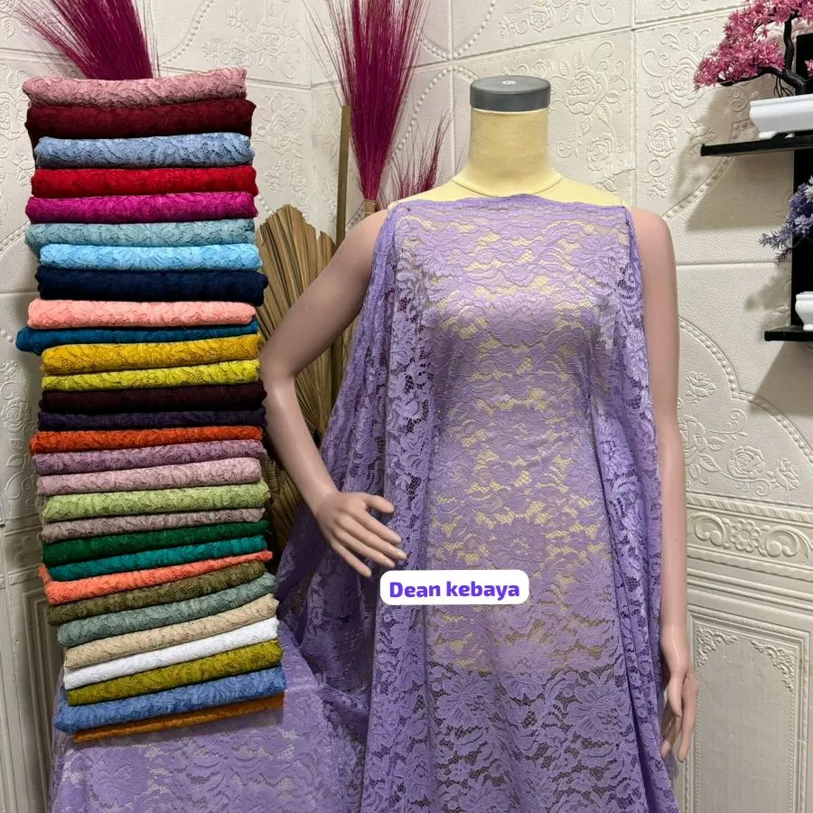 DEAN KEBAYA - kain brukat kord fatmawati /Semi katun