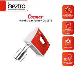 Cosmos Stand Mixer 5 speed Real Turbo - CM1679 Pengaduk Pengocok Kue Adonan Stainless Listrik