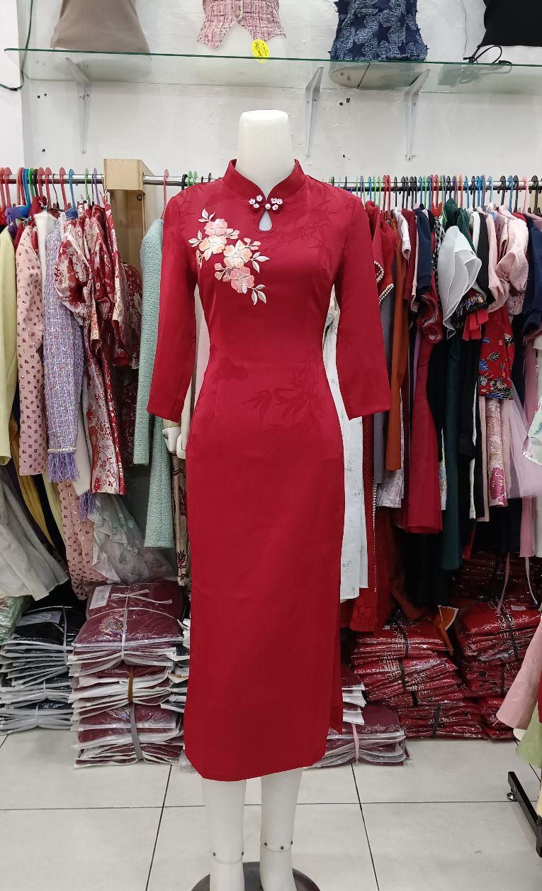 DRESS CHEONGSAM SAKURA IMLEK 2026 IMPORT PREMIUM HIGH QUALITY