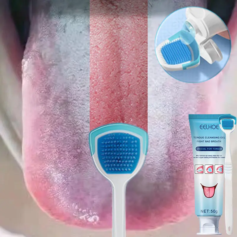 tongue cleaning gel tongue cleaner tongue scrapper oral care keep fresh breath remove oral odor 50g