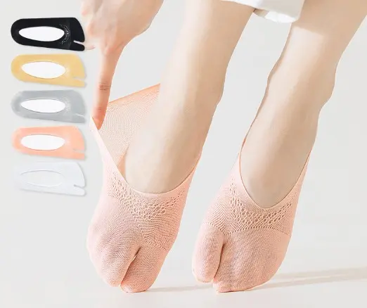 kaos kaki pendek jari JEMPOL wanita INVISIBLE Hidden Socks Kaus Kaki Cewek JJ003