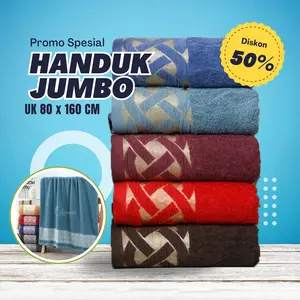 OBRAL Handuk Katun Jumbo OHANNA Uk 80 x 160 cm - Bahan Premium - Katun 520 gr Handuk Mandi Cocok untuk hadiah atau kado