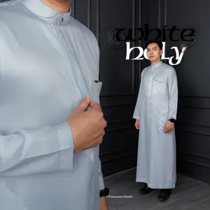AL-HAQ Jubah Fathir Series  Slimfit Jubah Pria Gamis Pria Jubah Pria Premium Jubah Lengan Panjang Jubah Umroh lebaran saudi slim fit Elegan