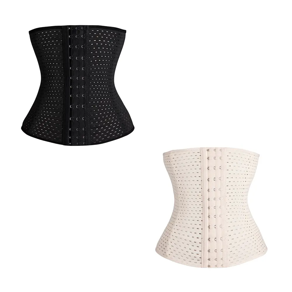 Women's Solid Tummy Control Waist Trainer Hook and Eye Closure High Waist Corset BodyShaper, Women's Shapewear Clothing for Gym,Sport,Exercise