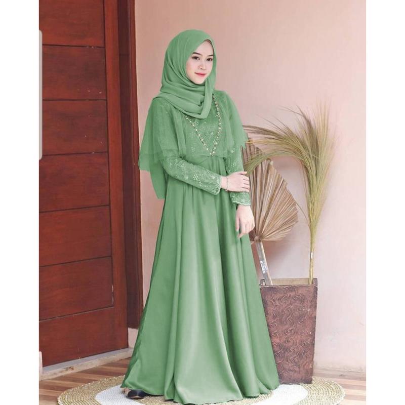 Gamis Premium Amartha Dress Pesta Gaun Kondangan Pesta Modern Kekinian Gaun Kekinian 4