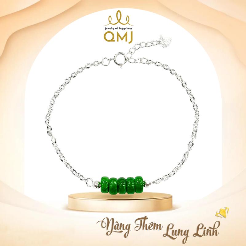QMJ STORE - Q306 LẮC TAY NGŨ ĐIẾU SƠN THỦY 6LI may mắn tài lộc, bình an bạc chuẩn 925 cao cấp