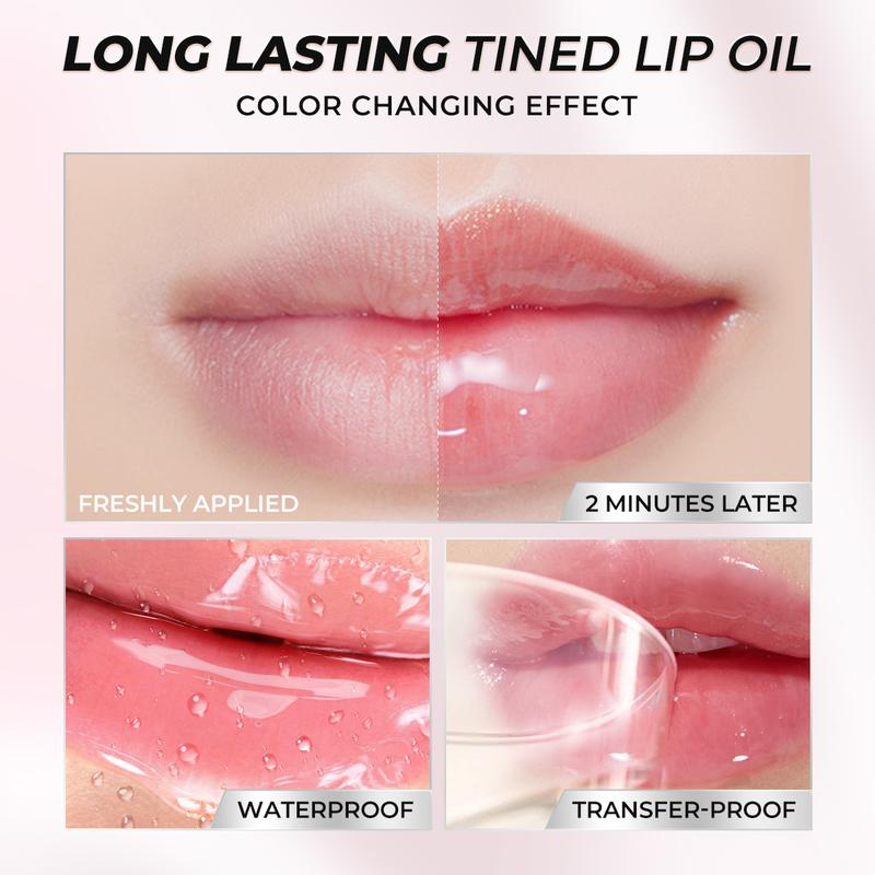 [Mua 1 tặng 1]son tint bóng + Bắt sáng dạng thỏi SACE LADY Dầu Dưỡng Môi Có Màu, Lâu Trôi,  Được Hoàn Thiện Với Kem Nền Dạng Thạch Làm Mát, Dán Trang Điểm Bắt Sáng 3