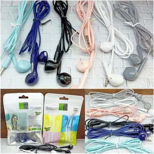 Handsfree Headset Macaron U19 Extra Bass Plastic Import Grade A