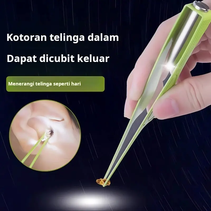 Penawaran waktu terbatas, diskon 10% untuk pelanggan baru,Pembersih telinga anak-anak penjepit bercahaya dengan sendok pembersih telinga yang menyala pembersih telinga rumah alat pembersih telinga
