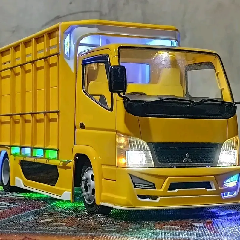 minaitur turk oleng canter bos kecil full lampu leed mainan anak mobil trek viral
