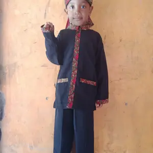 stelan baju pangsi sunda anak paud, tk, sd/baju adat sunda anak motif batik