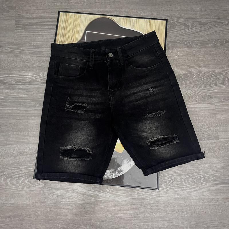 QS6A177 QUẦN SHORT JEAN NAM COTTON KHÔNG CO DÃN QUẦN ĐÙI NAM Menswear Có Túi Pants