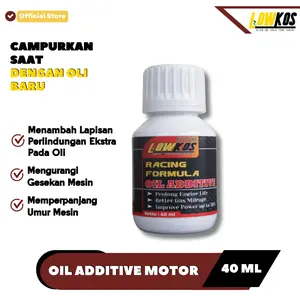 LOWKOS Additive Oli Mesin 40 ML Pelumas Oli Kendaraan