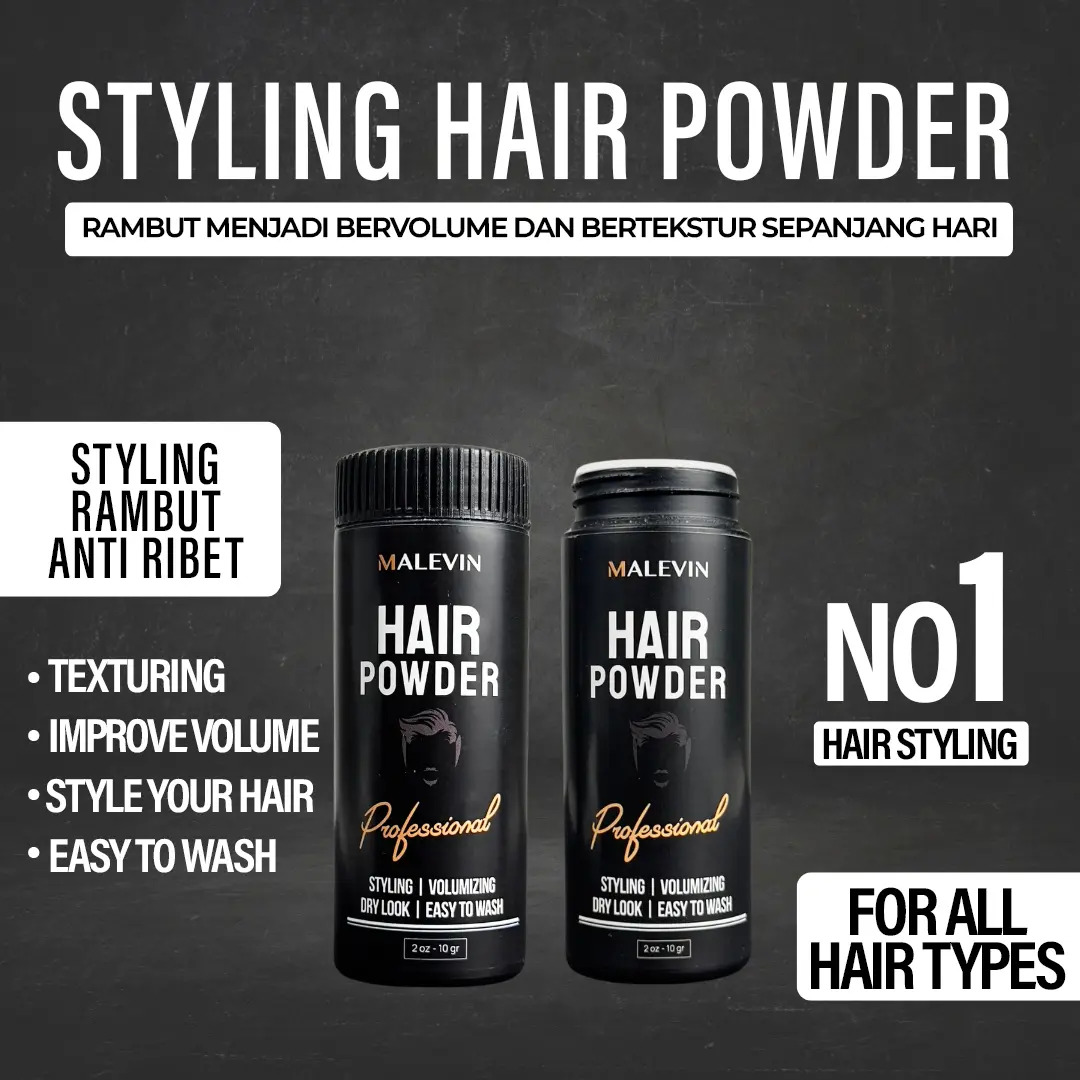 Professional Styling Rambut Hair Powder Hair Styling Bubuk Penata Rambut Volumizing
