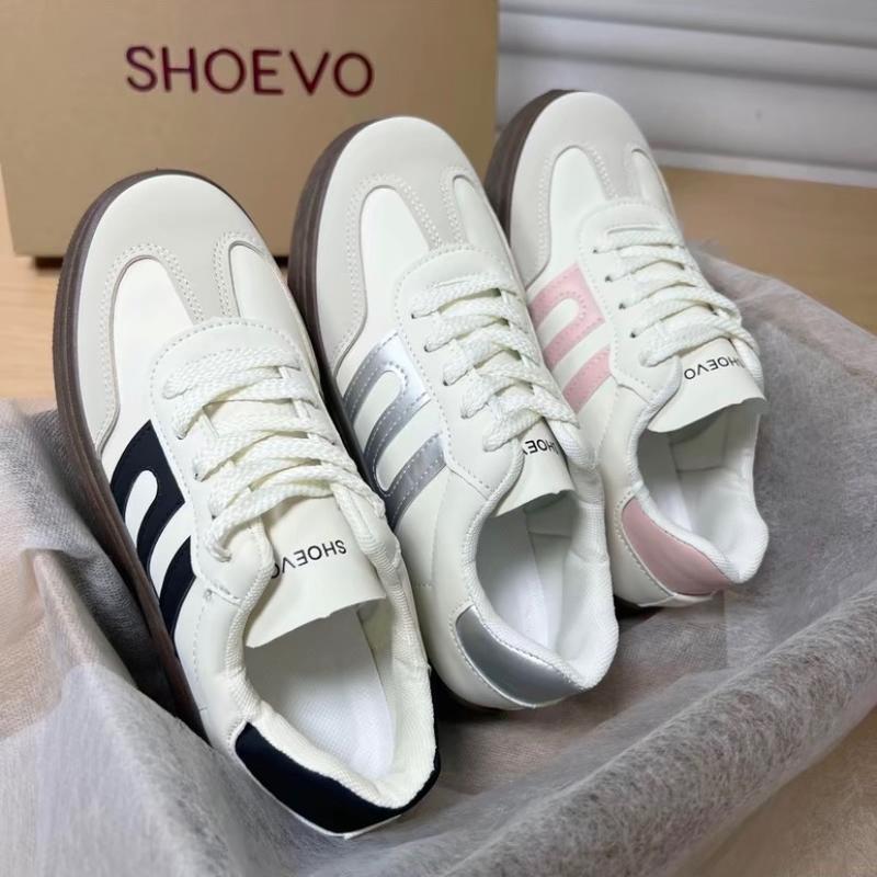 { Ketik Baru 5x } SHOEVO Sepatu wanita Forrest Gump Bergaya Shoes cewek casual hitam/beige ST085 casual sport 7
