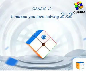 Cube Magic Puzzle 2x2 - Gan 249 V2 2x2 Stickerless - Gan 249 v2 2x2 Stickerless