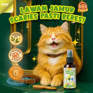 Elope Easy Healthy Skin for Pet - Spray Tea Tree untuk Penyakit Kulit Jamur Luka Infeksi Ringworm Scabies Kucing Anjing Aman Terjilat Mengandung Minyak Tea Tree