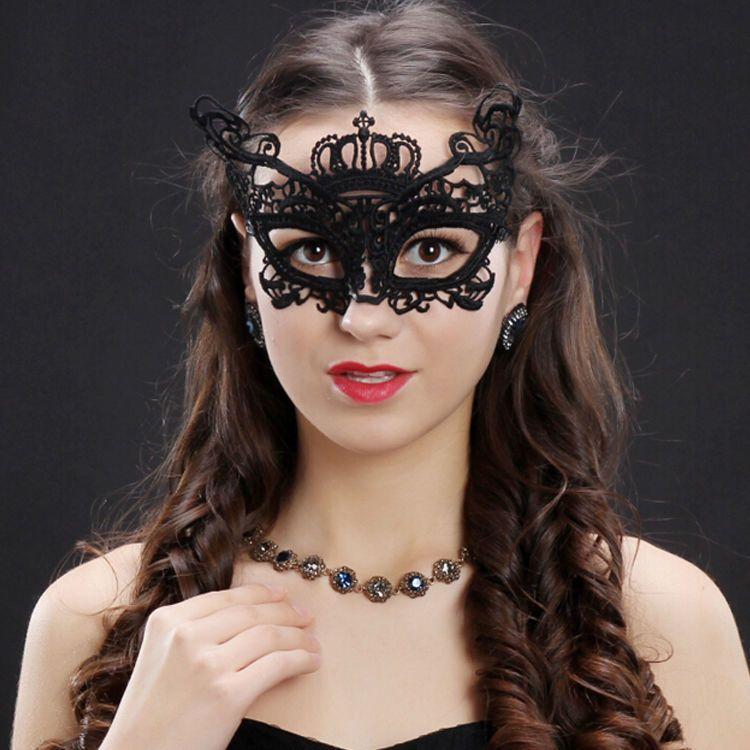 Product Introduction of Romantic Lace Mask Female Half Face Ball Party Sexy Black Eye Mask Halloween Props Princess Adult Mask 15