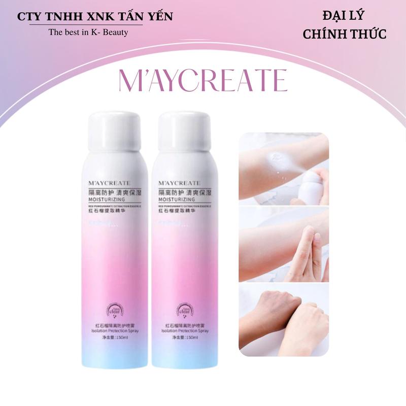 Xịt Chống Nắng Nâng Tông Body Maycreate SPF35 150ml