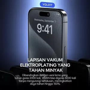 VIVAN ALUMINA TEMPERED GLASS ANTI SPAY/PRIVASI HD FOR IPHONE 11,XR,13,14,13pro ANTI GORES IPHONE FULL HD ORIGINAL