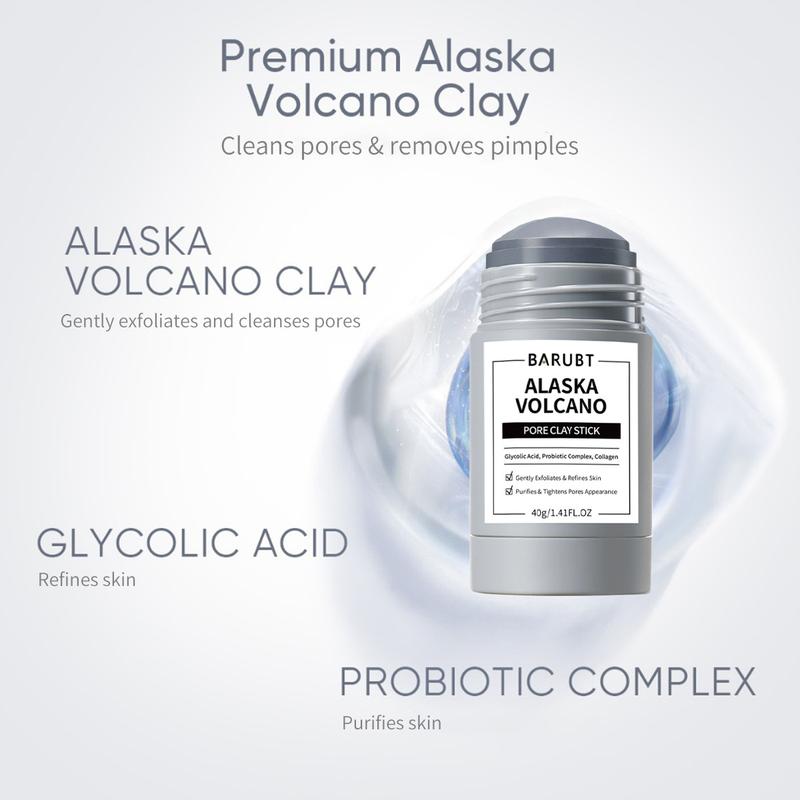Product Introduction of BARUBT Clay Mask Combo Niacinamide Bright Boost Clay Mask Stick 40g+ Mugwort Clay Mask 40g  Alaska Volcano  wajah masker Salicylic acid niacinamide Whitening Skin care Black Heads Skin Repair Comfort 11