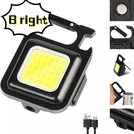 Senter Gantungan kunci LED 3 mode multifungsi 5in1 - Multifungsi - MINI  4 1