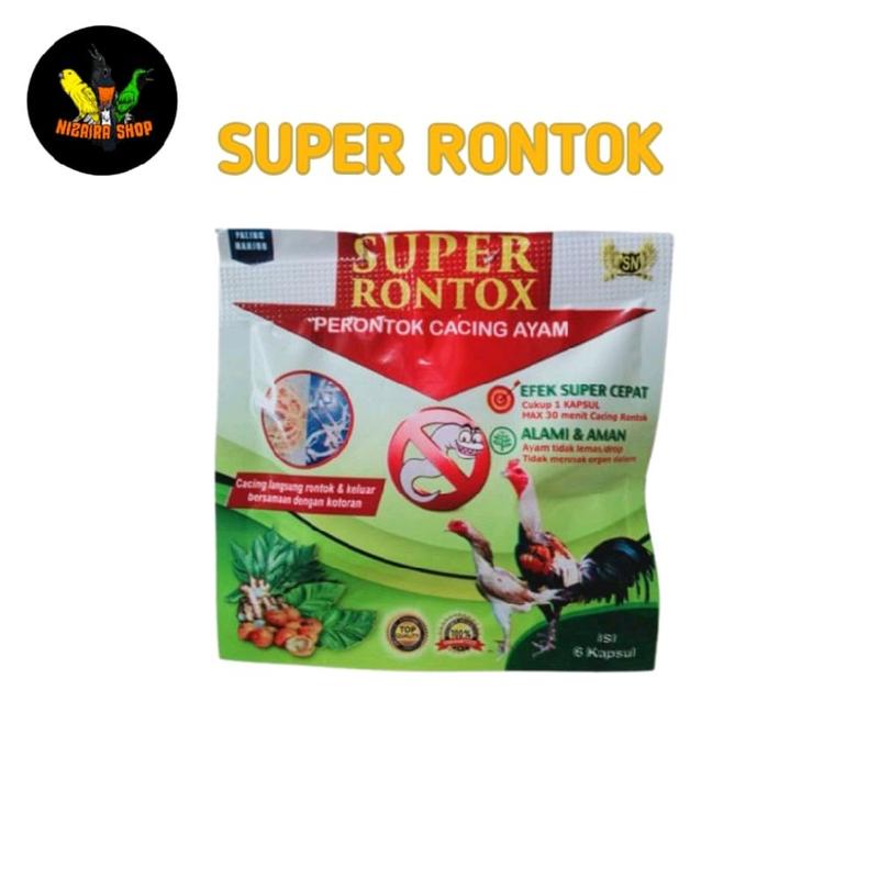 SUPER RONTOK Obat Cacing Ayam Sachet Isi 6 Kapsul - Shop | Tokopedia