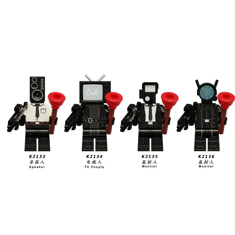Product Introduction of Mô Hình Hành Động Nhà Vệ Sinh, Skibidi, Đồ Chơi Khối Lắp Ráp, Anime Mini, Cameraman, TVman, Boomboxman, Clockman 3