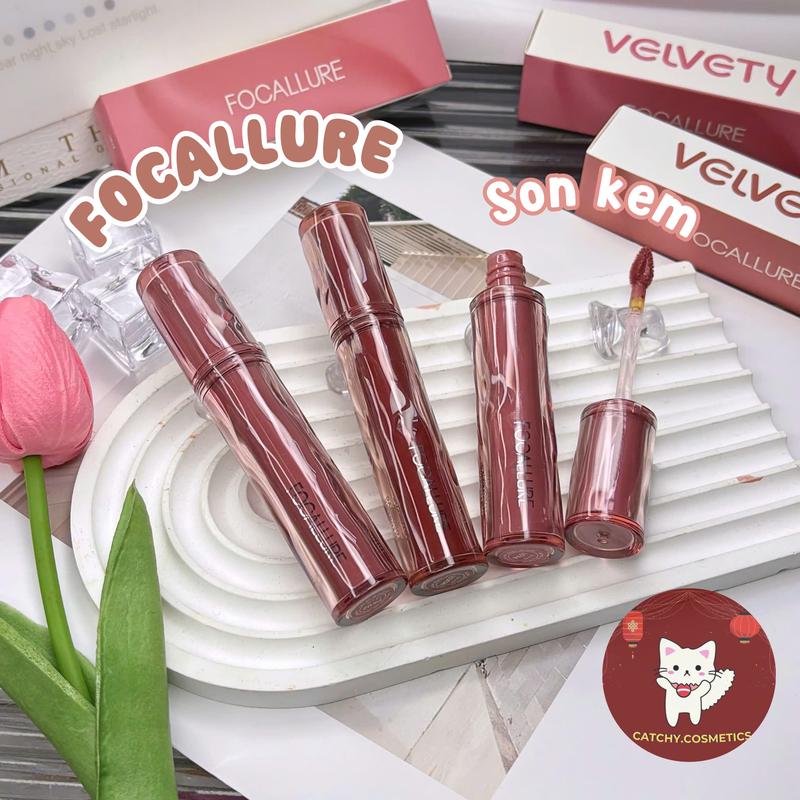   FOCALLURE  Son Kem Nhung FOCALLURE Mềm Mịn Vỏ Hồng ĐĐỏ Airy Velvet LipCream 2g  FA-L15  