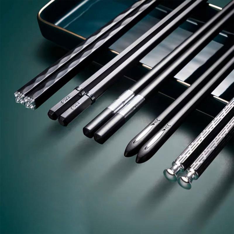 5Pairs Japanese Non-Slip Chopsticks High Quality Korean Home Hotel Restaurant Portable y Food Stick for Sushi Chopsticks 0
