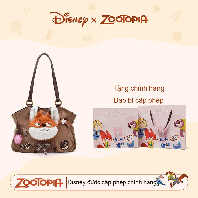 【Disney】 Túi đeo vai/đeo chéo thời trang đa năng, mẫu mới thuộc dòng Phía Mad City của Disney, phiên bản Nick và Judy | BigBuy360 - bigbuy360.vn